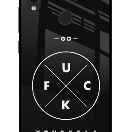 Go Fuck Yourself Redmi Note 7S Glass Case Back Cover by Casekaro