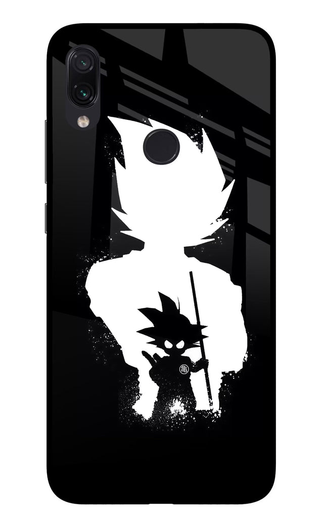 Goku Shadow Redmi Note 7S Glass Case Back Cover by Casekaro