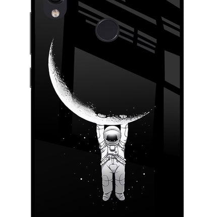 Moon Space Redmi Note 7S Glass Case Back Cover by Casekaro