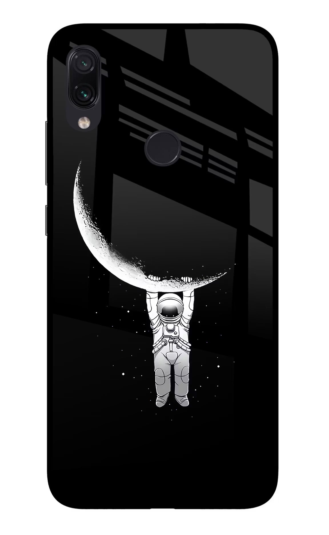 Moon Space Redmi Note 7S Glass Case
