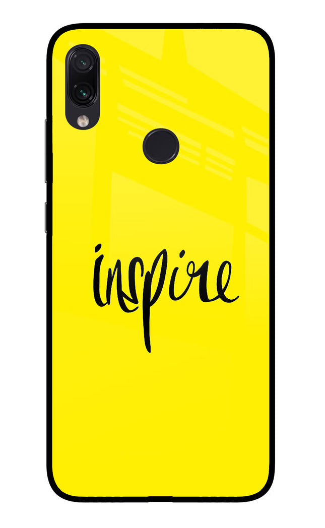 Inspire Redmi Note 7S Glass Case Back Cover by Casekaro