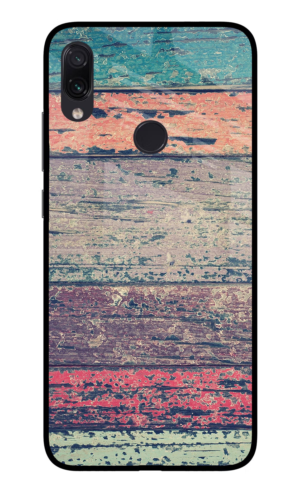 Colourful Wall Redmi Note 7S Glass Case Back Cover by Casekaro