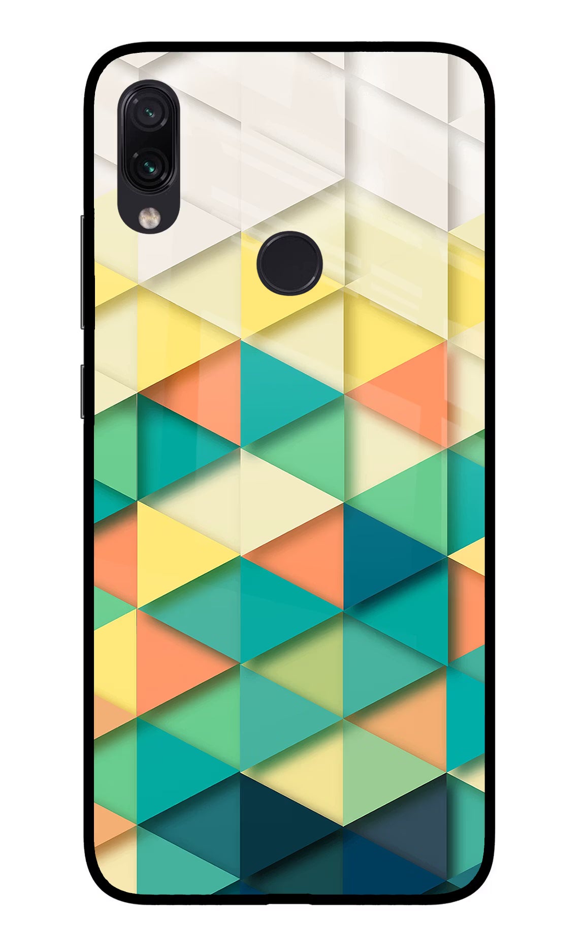 Abstract Redmi Note 7S Glass Case