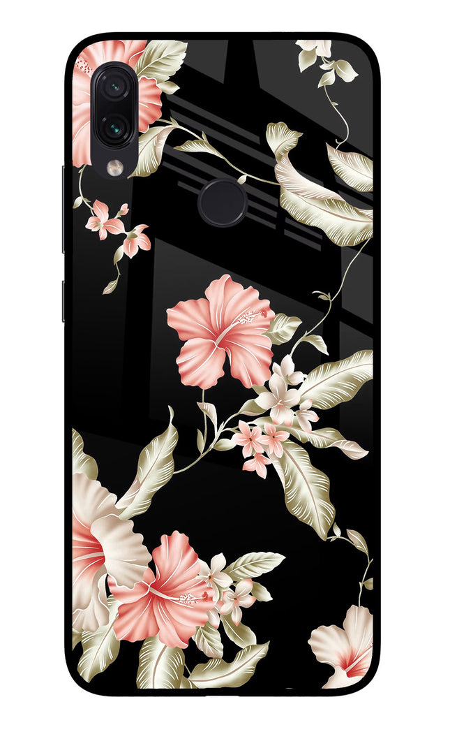 Flowers Redmi Note 7S Glass Case Back Cover by Casekaro