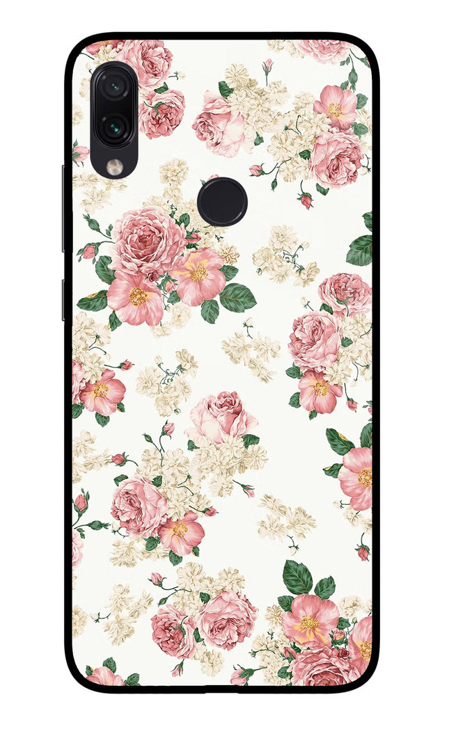 Flowers Redmi Note 7S Glass Case Back Cover by Casekaro