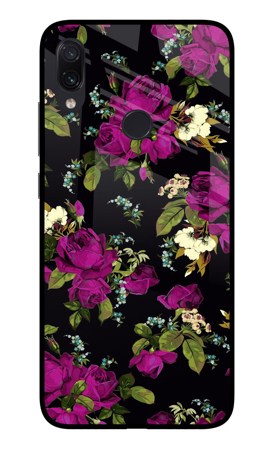 Flowers Redmi Note 7S Glass Case Back Cover by Casekaro