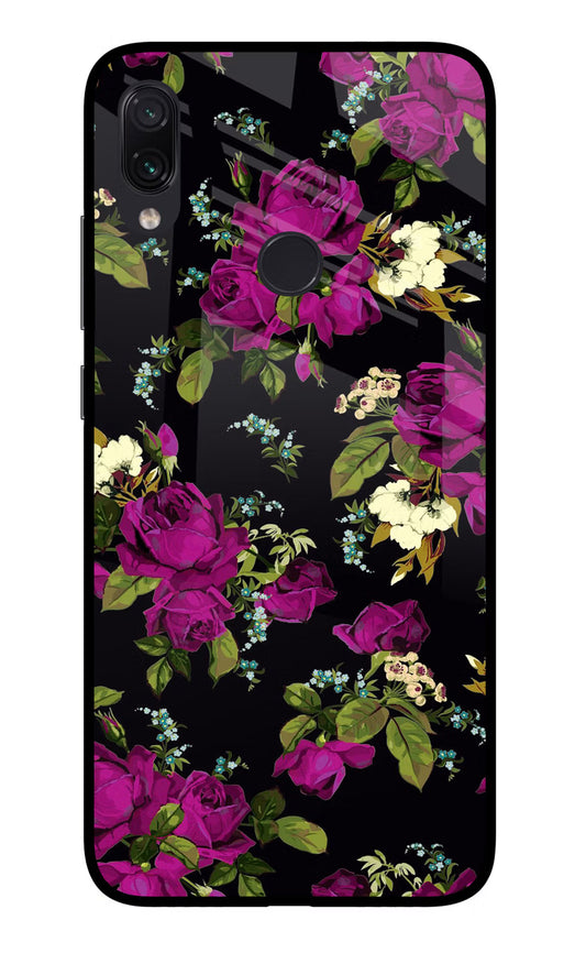 Flowers Redmi Note 7S Glass Case