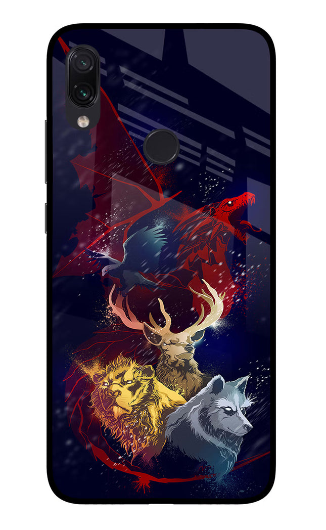 Game Of Thrones Redmi Note 7S Glass Case Back Cover by Casekaro