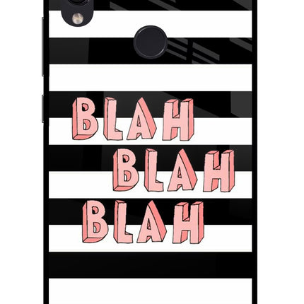 Blah Blah Blah Redmi Note 7S Glass Case