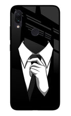 Black Tie Redmi Note 7S Glass Case