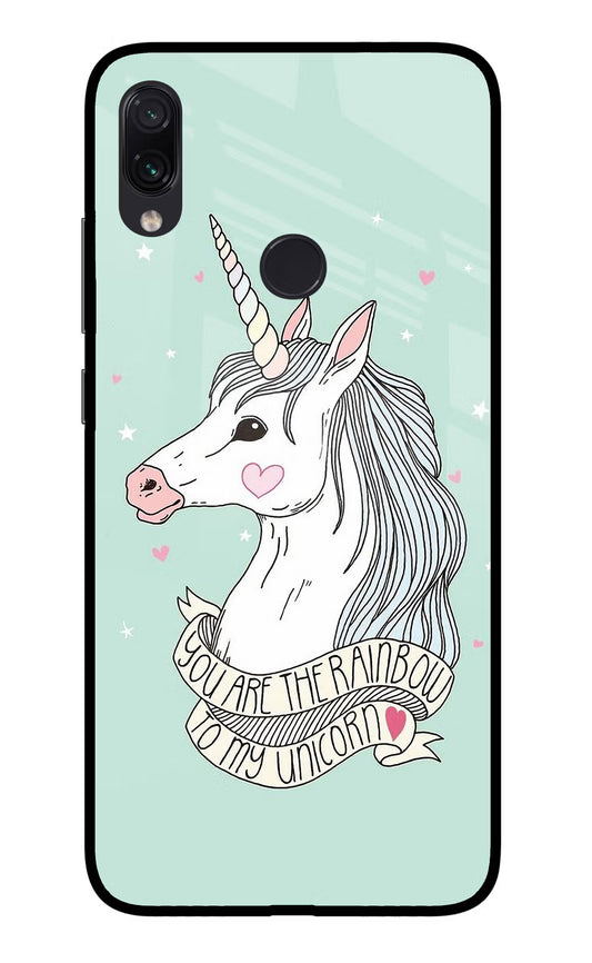 Unicorn Wallpaper Redmi Note 7S Glass Case