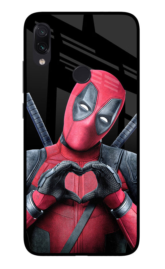 Deadpool Redmi Note 7S Glass Case