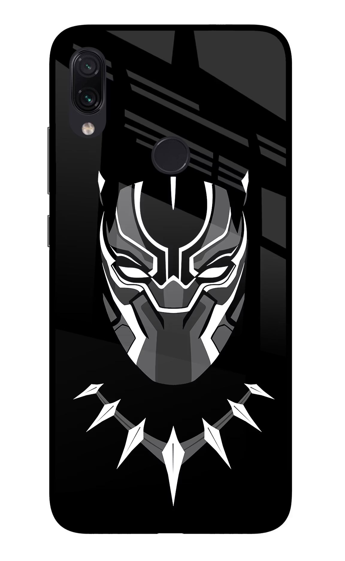Black Panther Redmi Note 7S Glass Case