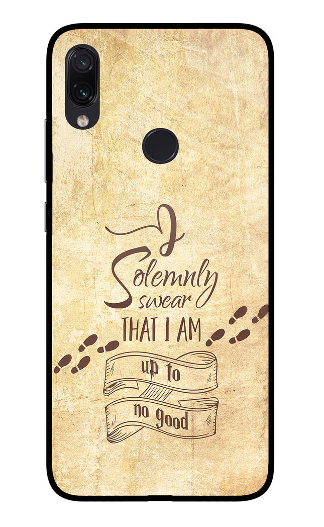 I Solemnly swear that i up to no good Redmi Note 7S Glass Case