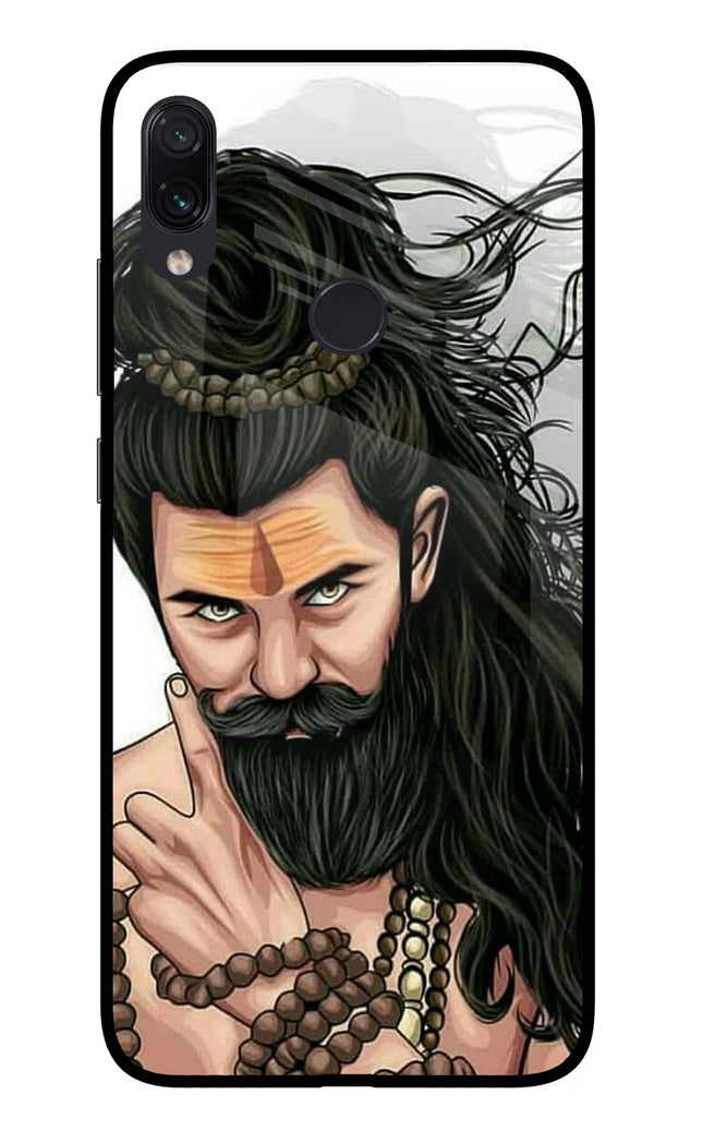 Mahadev Redmi Note 7S Glass Case Back Cover by Casekaro