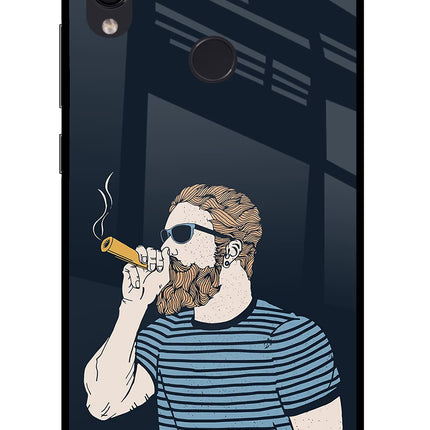 Smoking Redmi Note 7S Glass Case