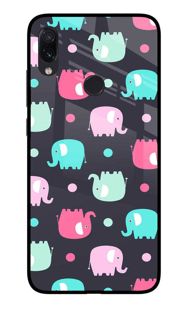 Elephants Redmi Note 7S Glass Case