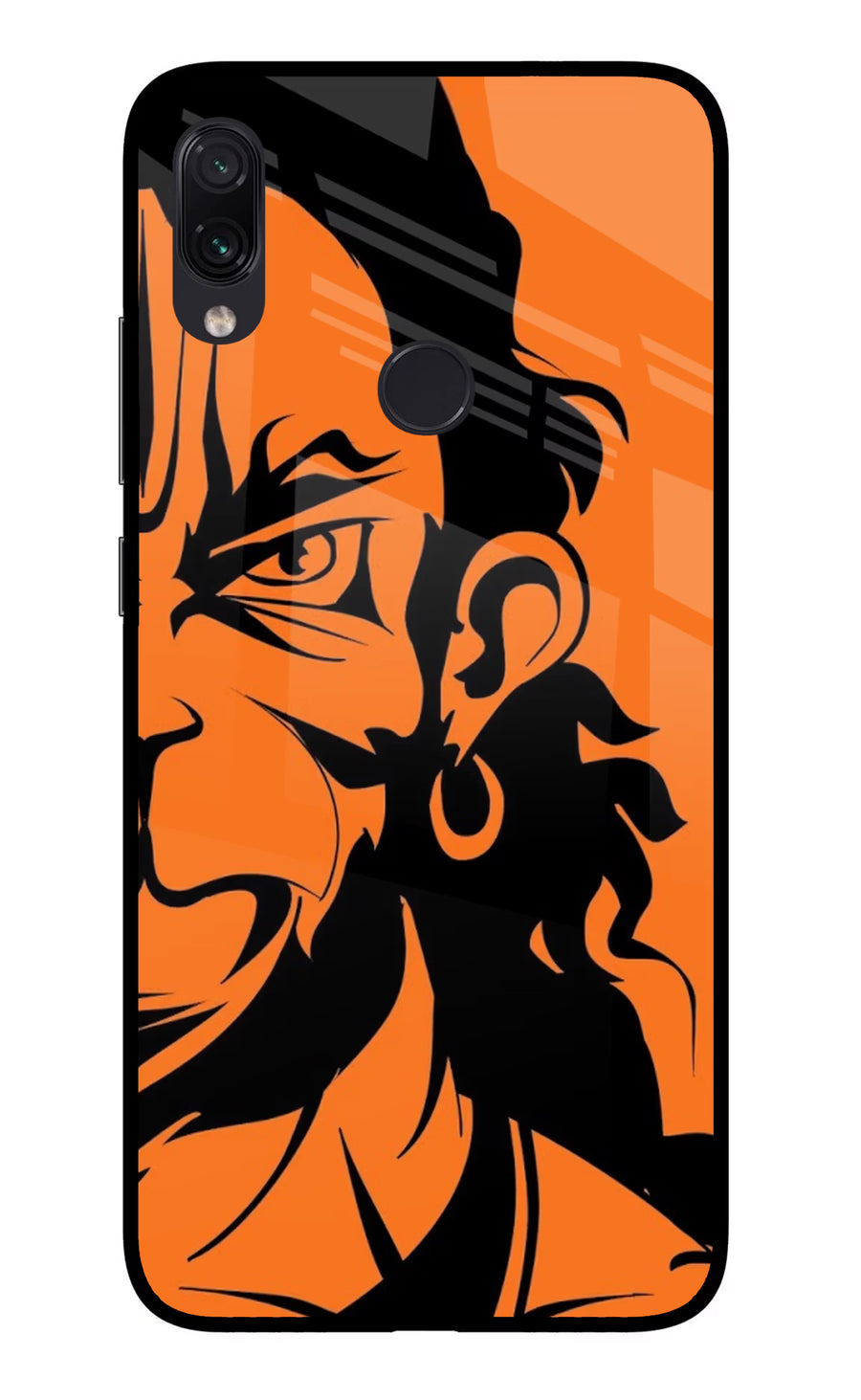 Hanuman Redmi Note 7S Back Cover, Glass case