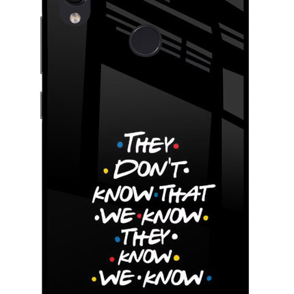 FRIENDS Dialogue Redmi Note 7S Glass Case Back Cover by Casekaro