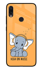 High On Music Redmi Note 7S Glass Case