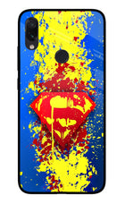 Superman logo Redmi Note 7S Glass Case