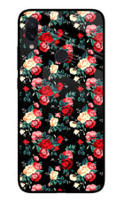 Rose Pattern Redmi Note 7S Glass Case