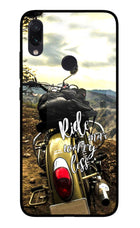 Ride More Worry Less Redmi Note 7S Glass Case