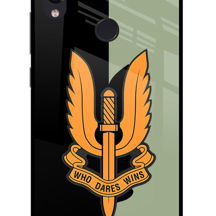 Balidan Logo Redmi Note 7S Glass Case Back Cover by Casekaro