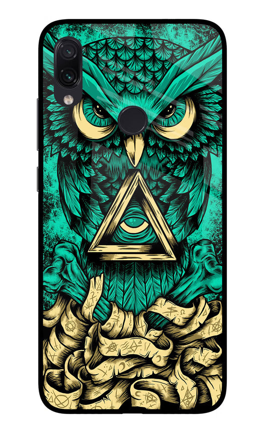 Green Owl Redmi Note 7S Glass Case