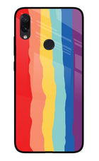 Rainbow Redmi Note 7S Glass Case