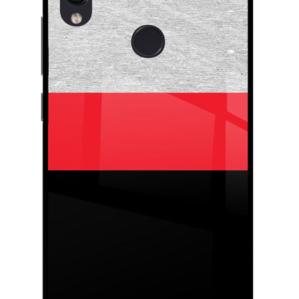Tri Color Pattern Redmi Note 7S Glass Case