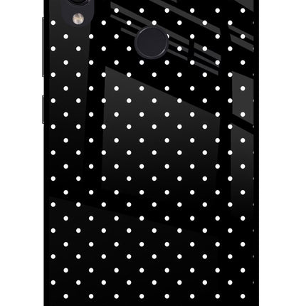 White Dots Redmi Note 7S Glass Case