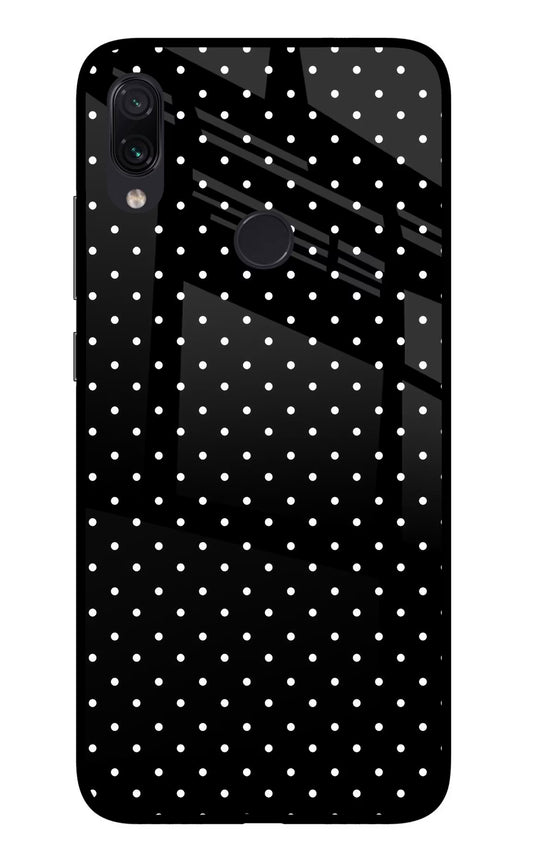 White Dots Redmi Note 7S Glass Case