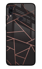 Geometric Pattern Redmi Note 7S Glass Case Back Cover by Casekaro
