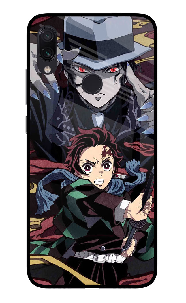 Demon Slayer Redmi Note 7S Glass Case Back Cover by Casekaro