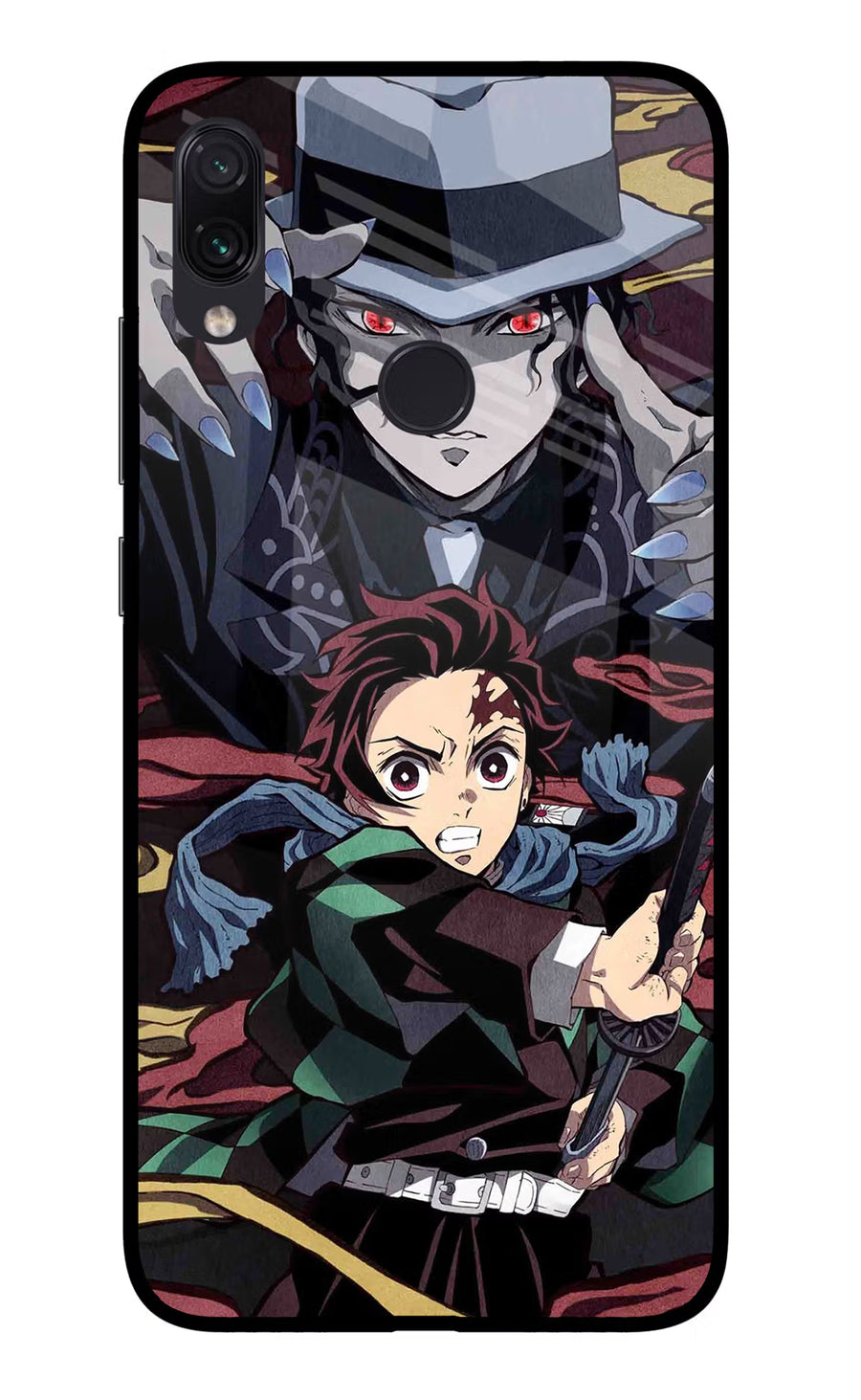 Demon Slayer Redmi Note 7S Back Cover, Glass case