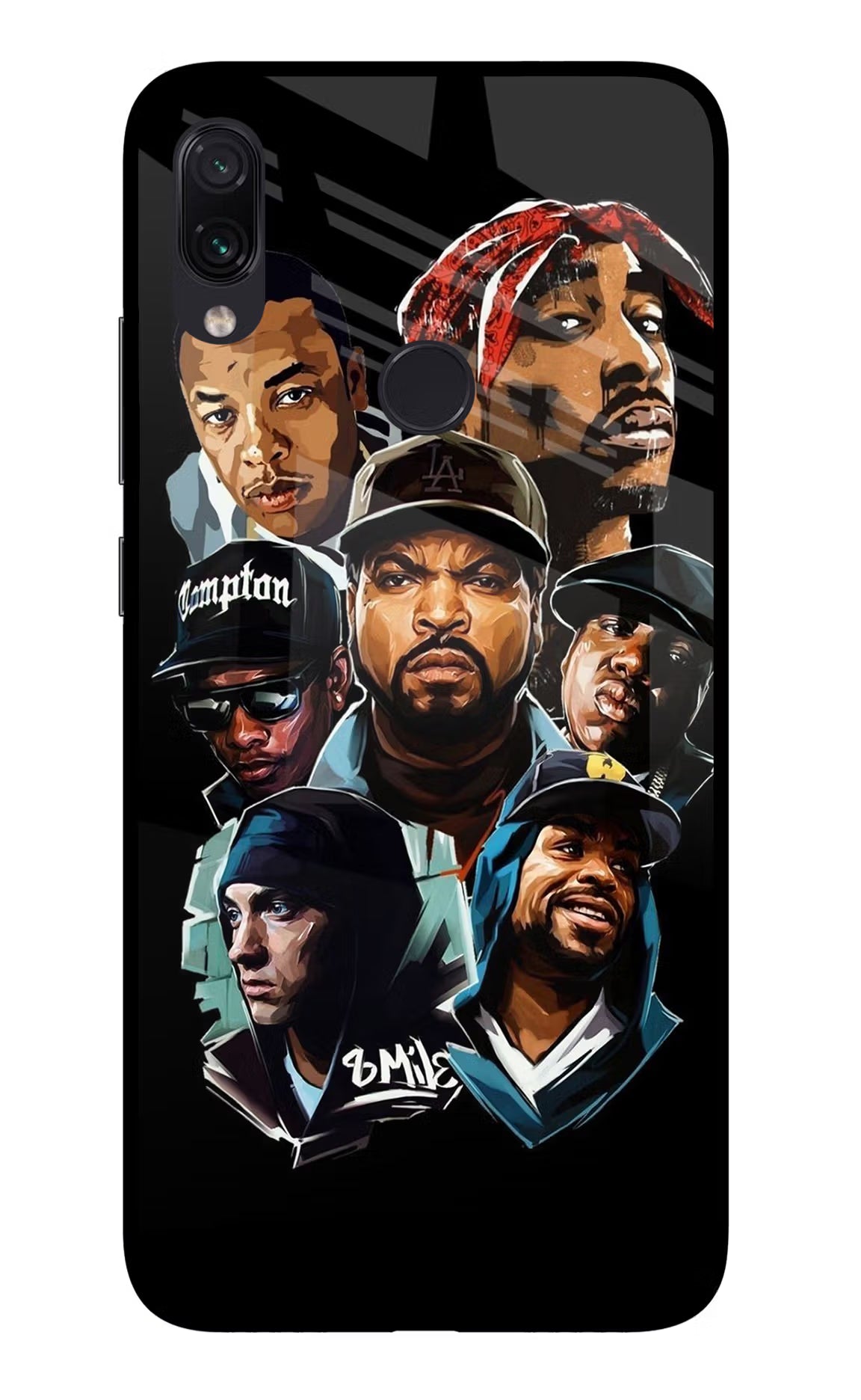 Rappers Redmi Note 7S Glass Case
