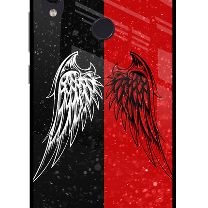 Wings Redmi Note 7S Glass Case