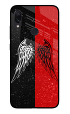Wings Redmi Note 7S Glass Case