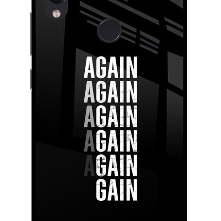 Again Again Gain Redmi Note 7S Glass Case