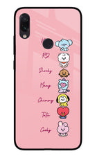 BTS names Redmi Note 7S Glass Case