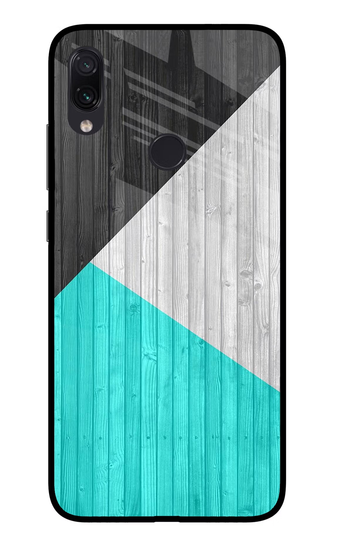 Wooden Abstract Redmi Note 7S Glass Case Back Cover by Casekaro