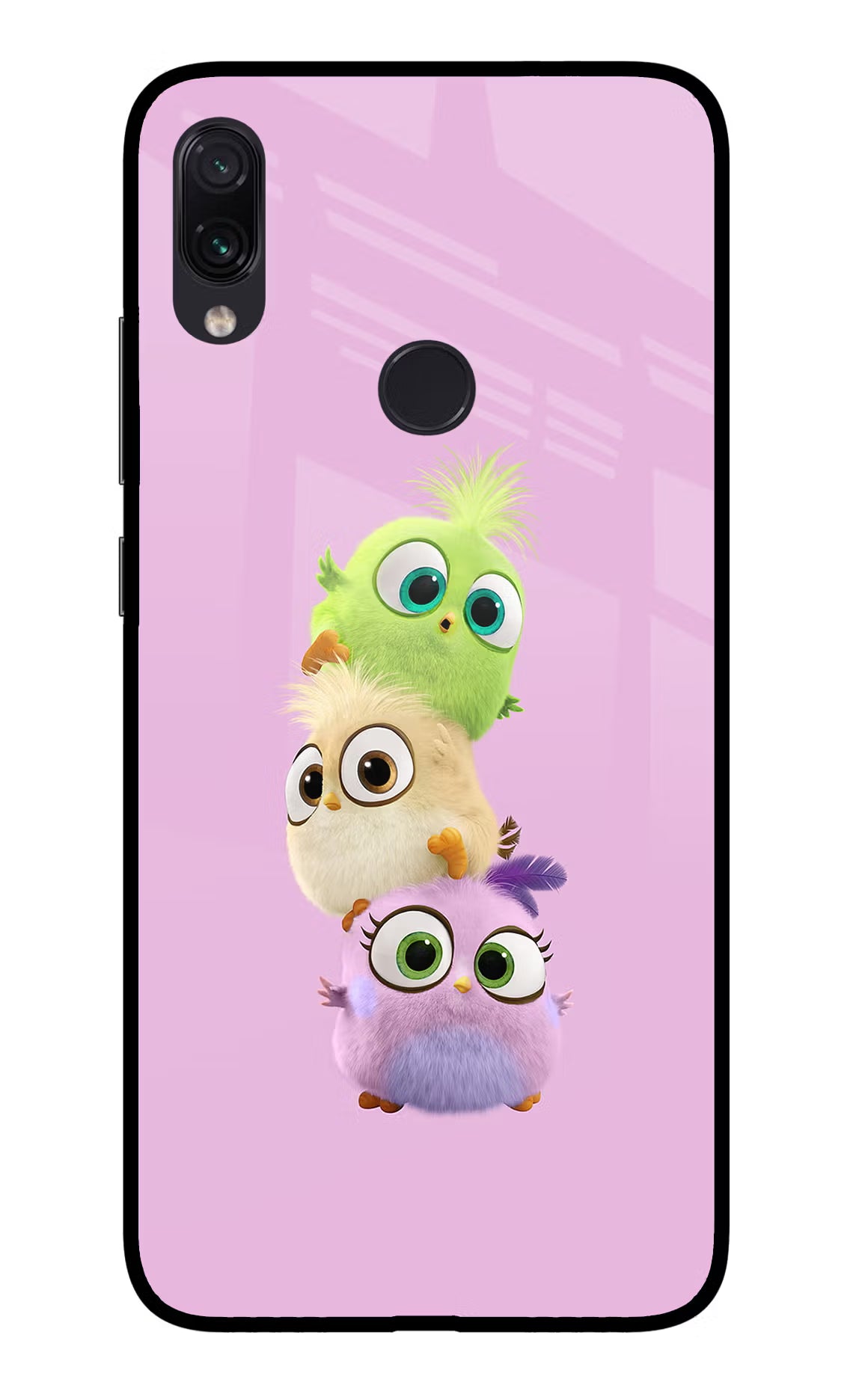 Cute Little Birds Redmi Note 7S Glass Case