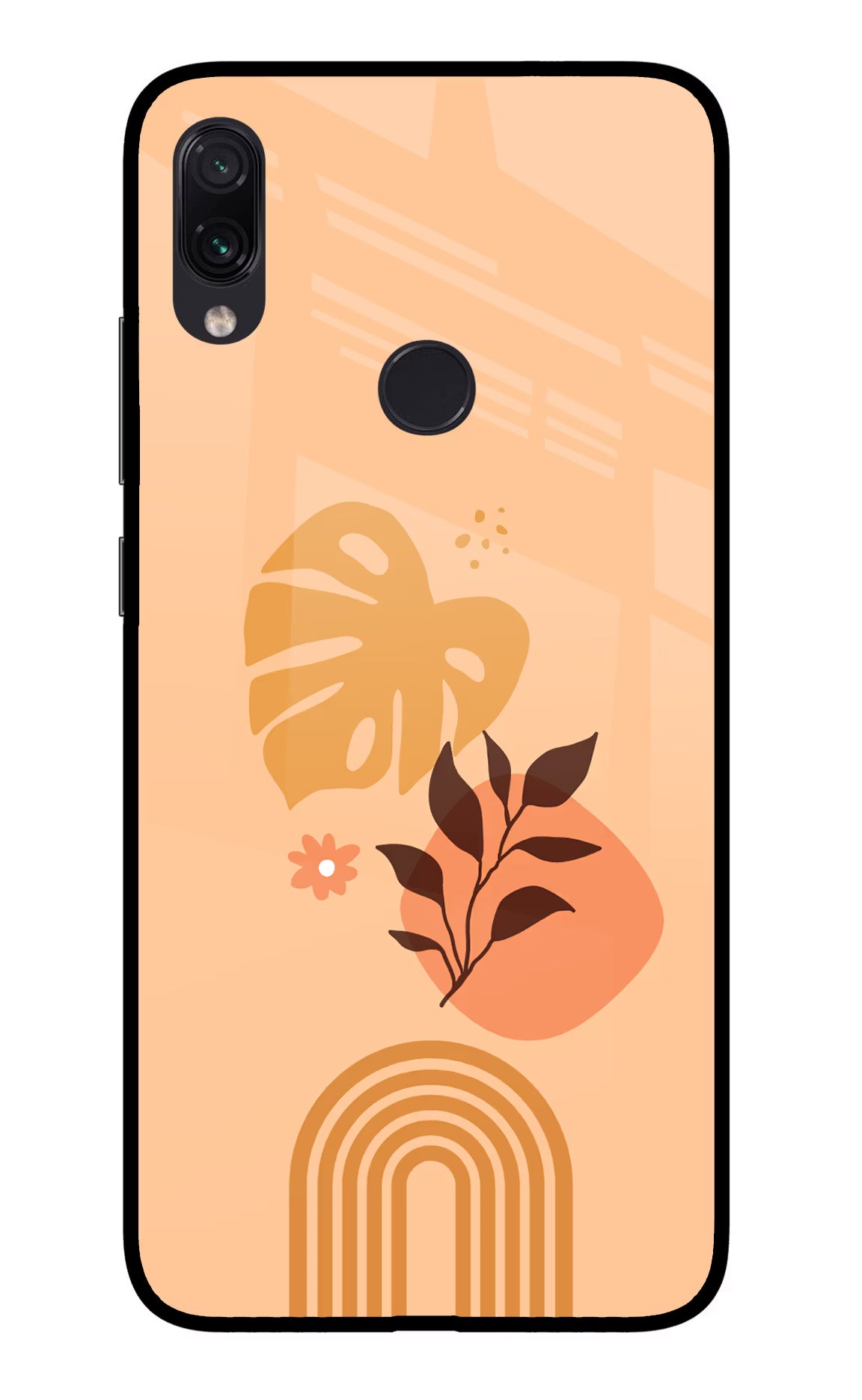 Bohemian Art Redmi Note 7S Glass Case Back Cover by Casekaro