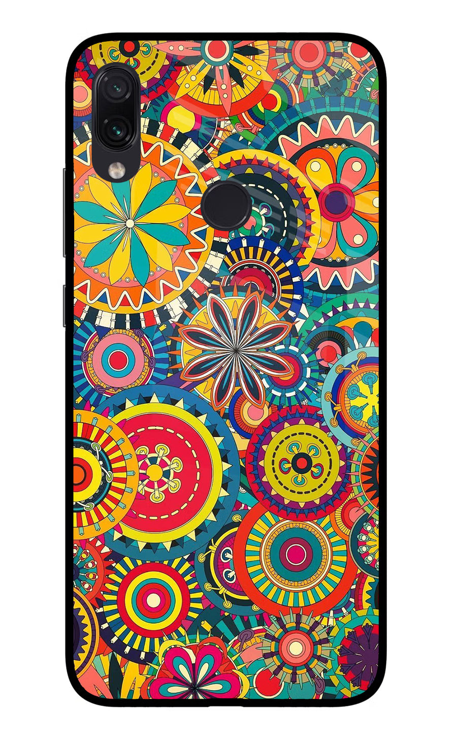 Gol Gol Art Redmi Note 7S Back Cover, Glass case