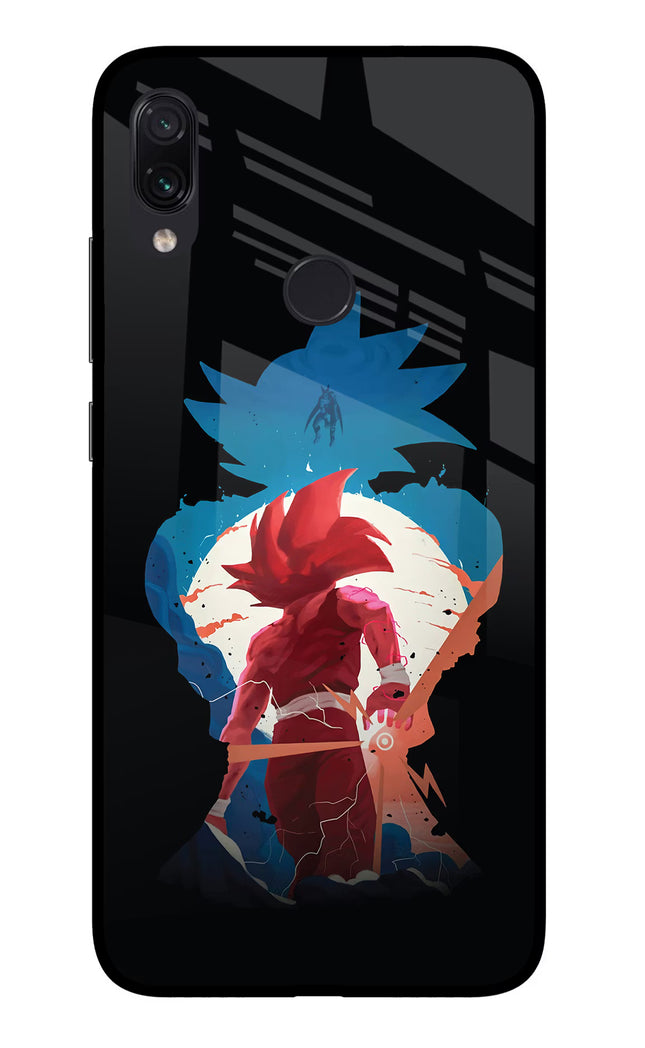 Goku Redmi Note 7S Glass Case Back Cover by Casekaro
