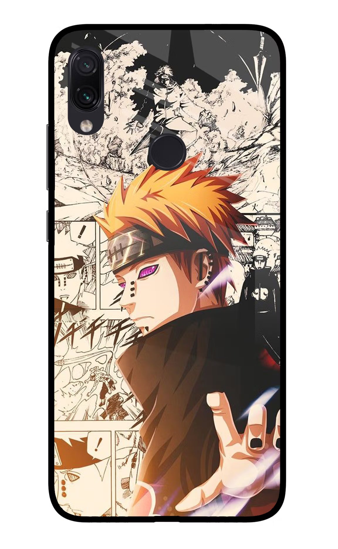 Pain Anime Redmi Note 7S Glass Case Back Cover by Casekaro