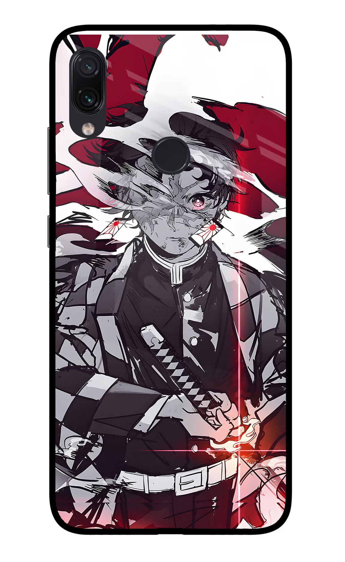 Demon Slayer Redmi Note 7S Glass Case