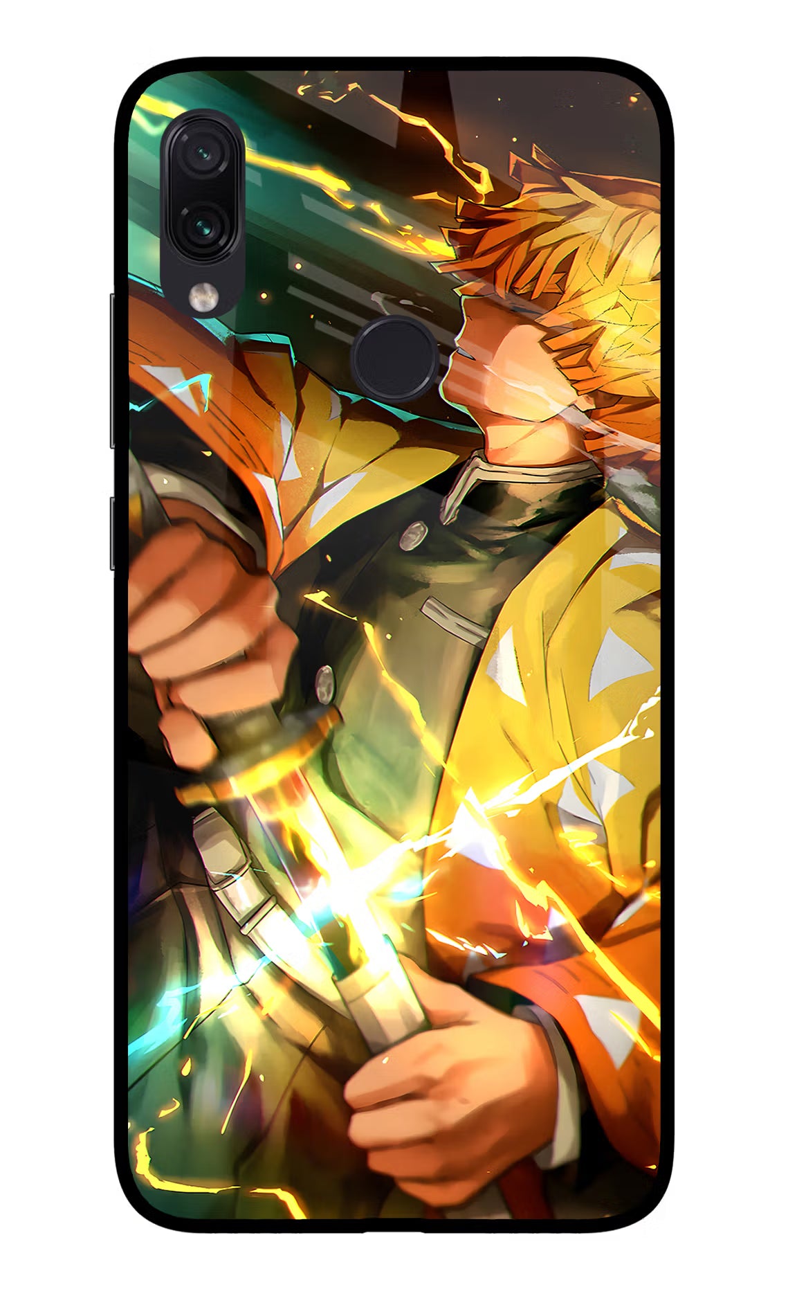 Demon Slayer Redmi Note 7S Glass Case Back Cover by Casekaro