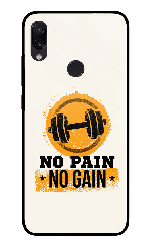 No Pain No Gain Redmi Note 7S Glass Case